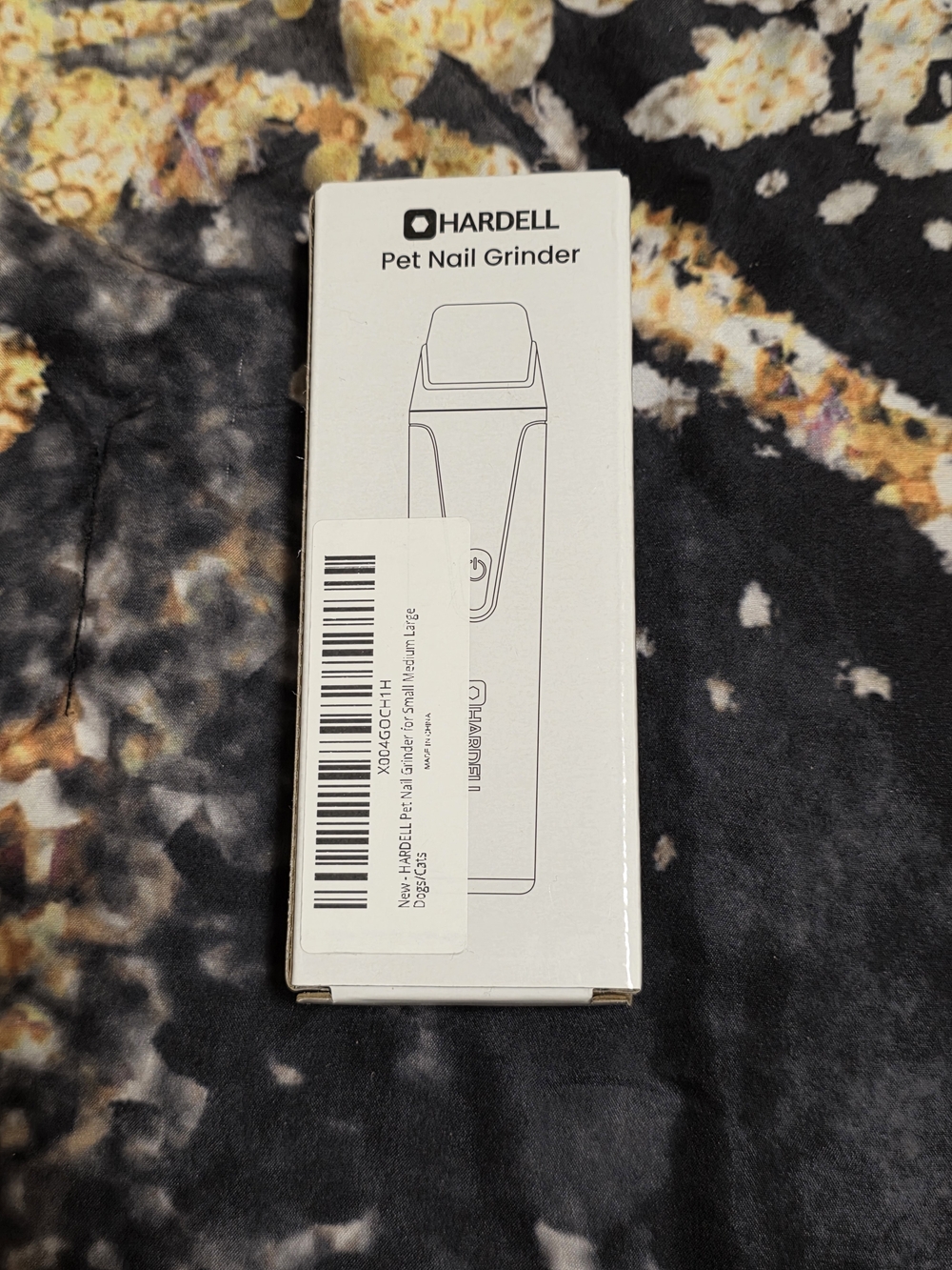 Hardell White Pet Nail Grinder - Compact Electric Trimmer